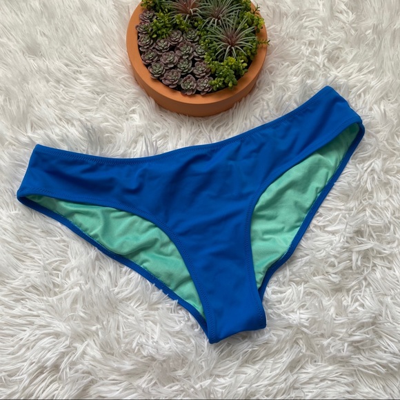 Victoria’s Secret Blue Cheeky Swim Bikini Bottoms - Picture 1 of 5
